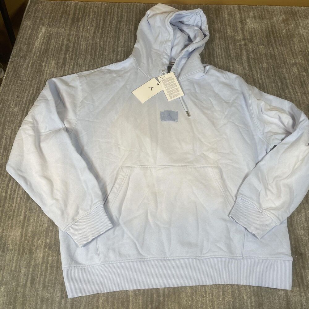 Jordan Hoodie Mens XL Blue Fleece Pullover Jumpman Logo Sweatshirt FV7293-407